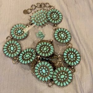 Turquoise western belt BNWT